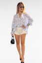 camicia con fantasia floreale greek